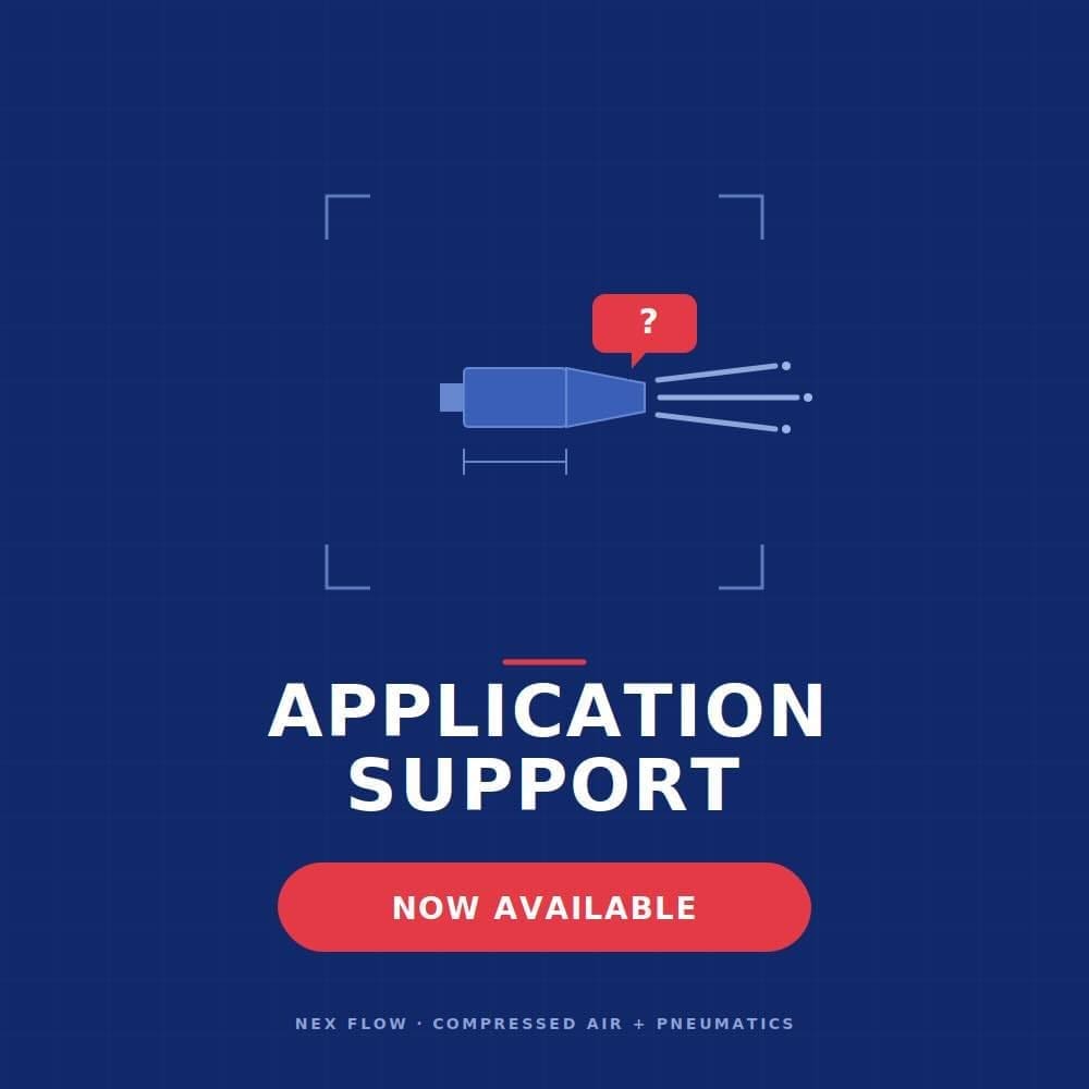 Nex Flow application support for compressed air and pneumatics